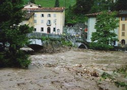 Alluvione in Valle Brembana