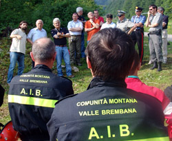 Squadre volontari antincendio boschivo Valle Brembana